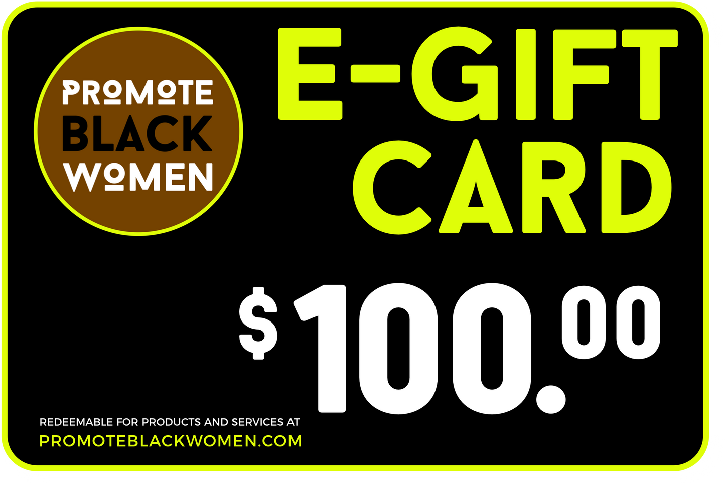 E-GIFT CARD | Promote Black Women