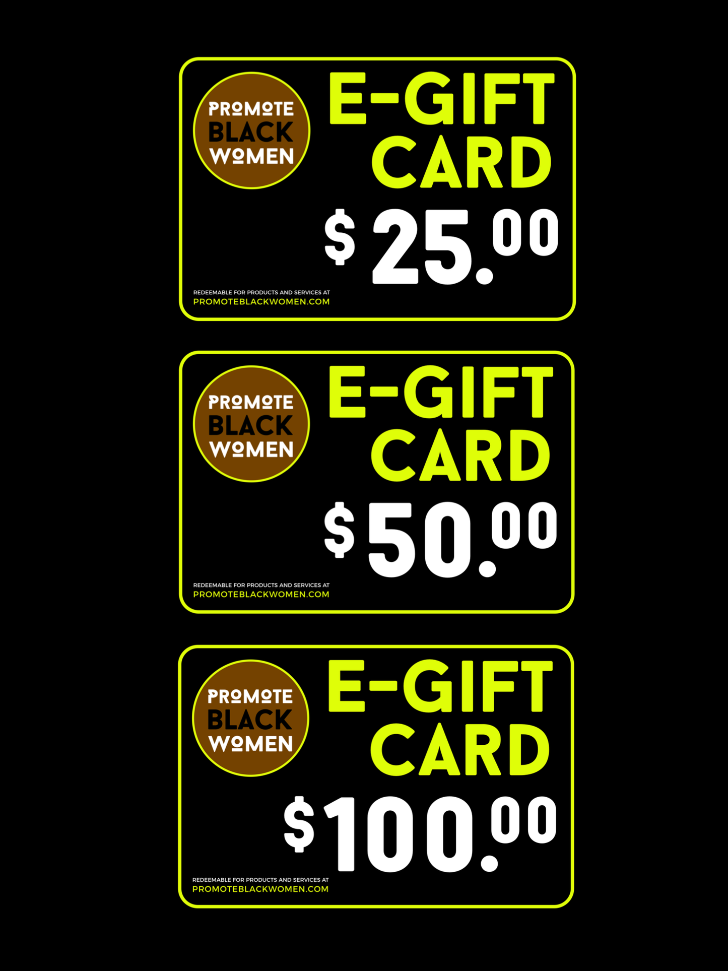 E-GIFT CARD | Promote Black Women